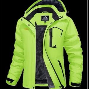 Neon Green Hooded Jacket